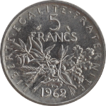 revers de pièce 5FR